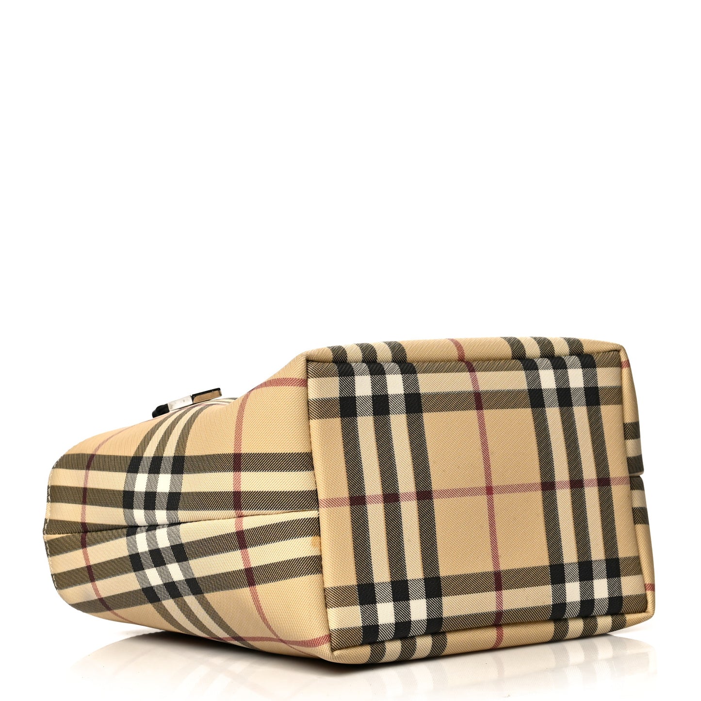 House Check Small Tote Black