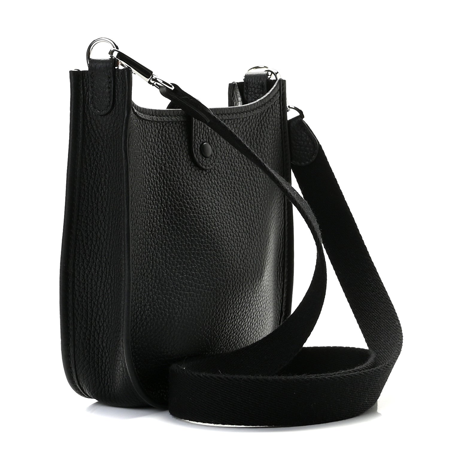 Hermes Taurillon Clemence Evelyne TPM Black 3 of 8