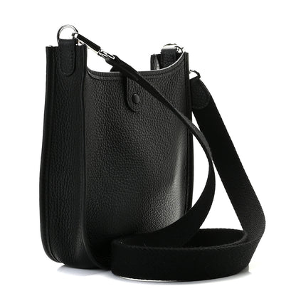 Hermes Taurillon Clemence Evelyne TPM Black 3 of 8