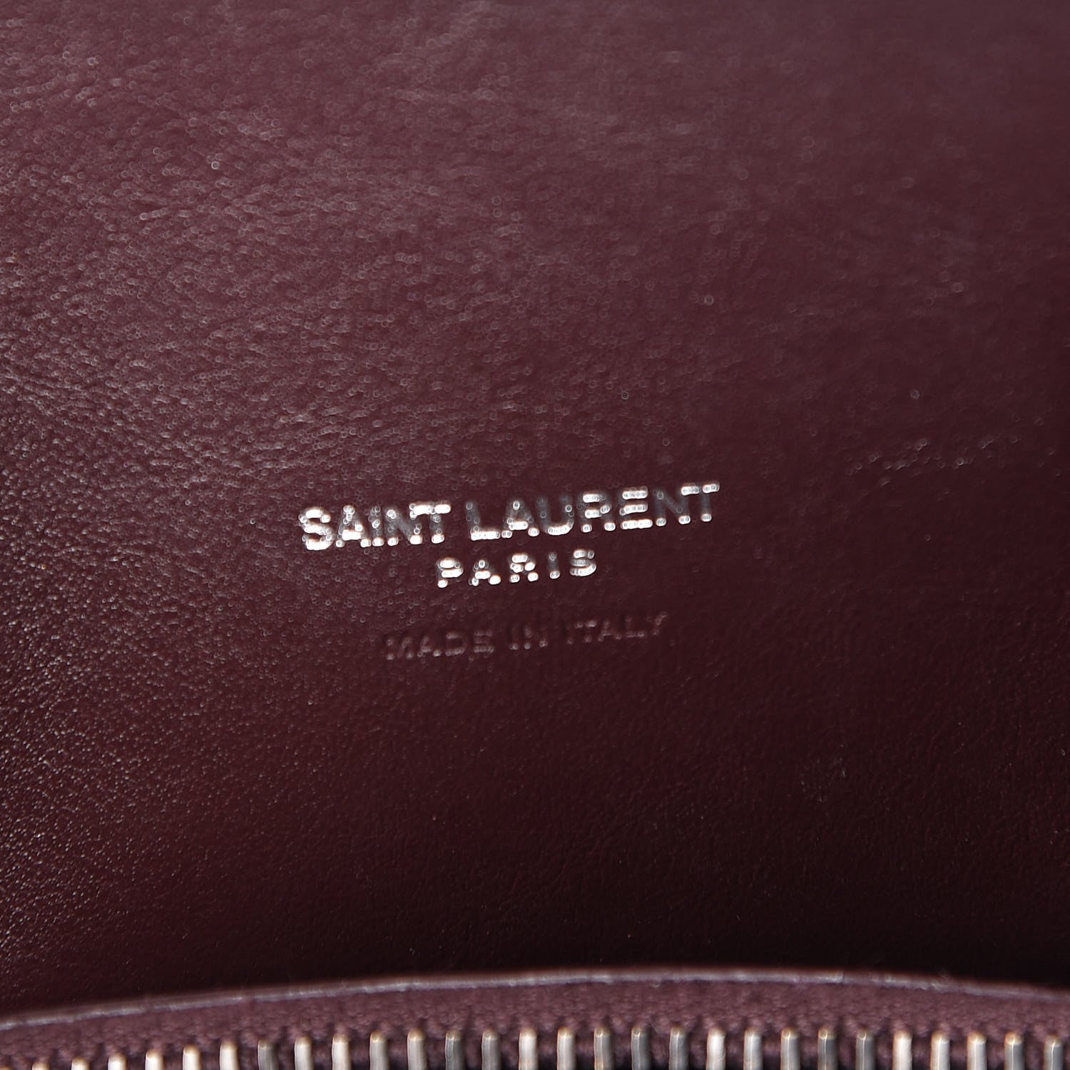 Saint Laurent Grained Calfskin Baby Sac De Jour Amaranto 6 of 12