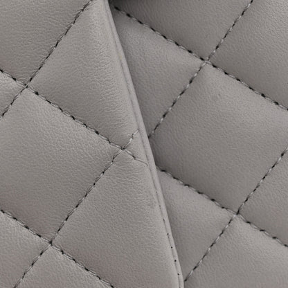 Chanel Lambskin Quilted Mini Top Handle Rectangular Flap Grey 10 of 10