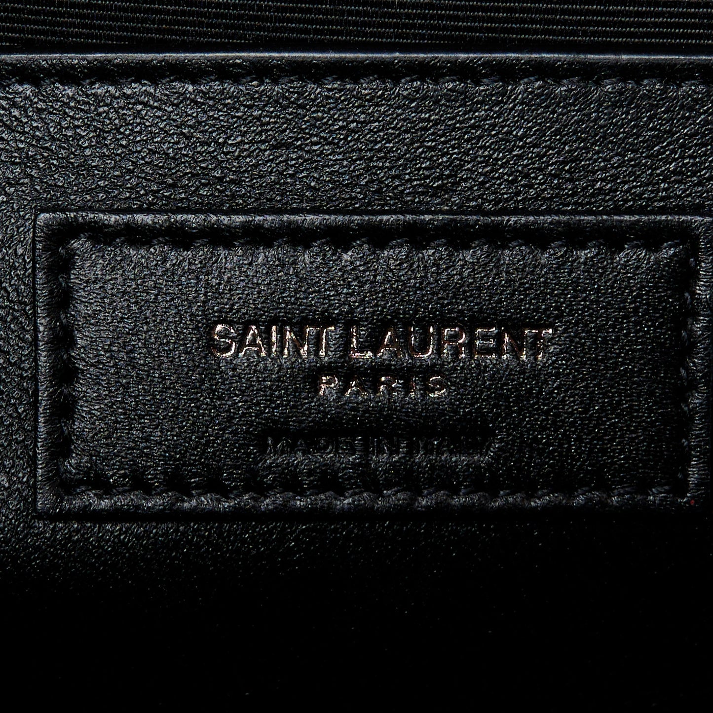 Grain De Poudre Textured Mixed Matelasse Triquilt Medium Monogram Monochrome Satchel Black