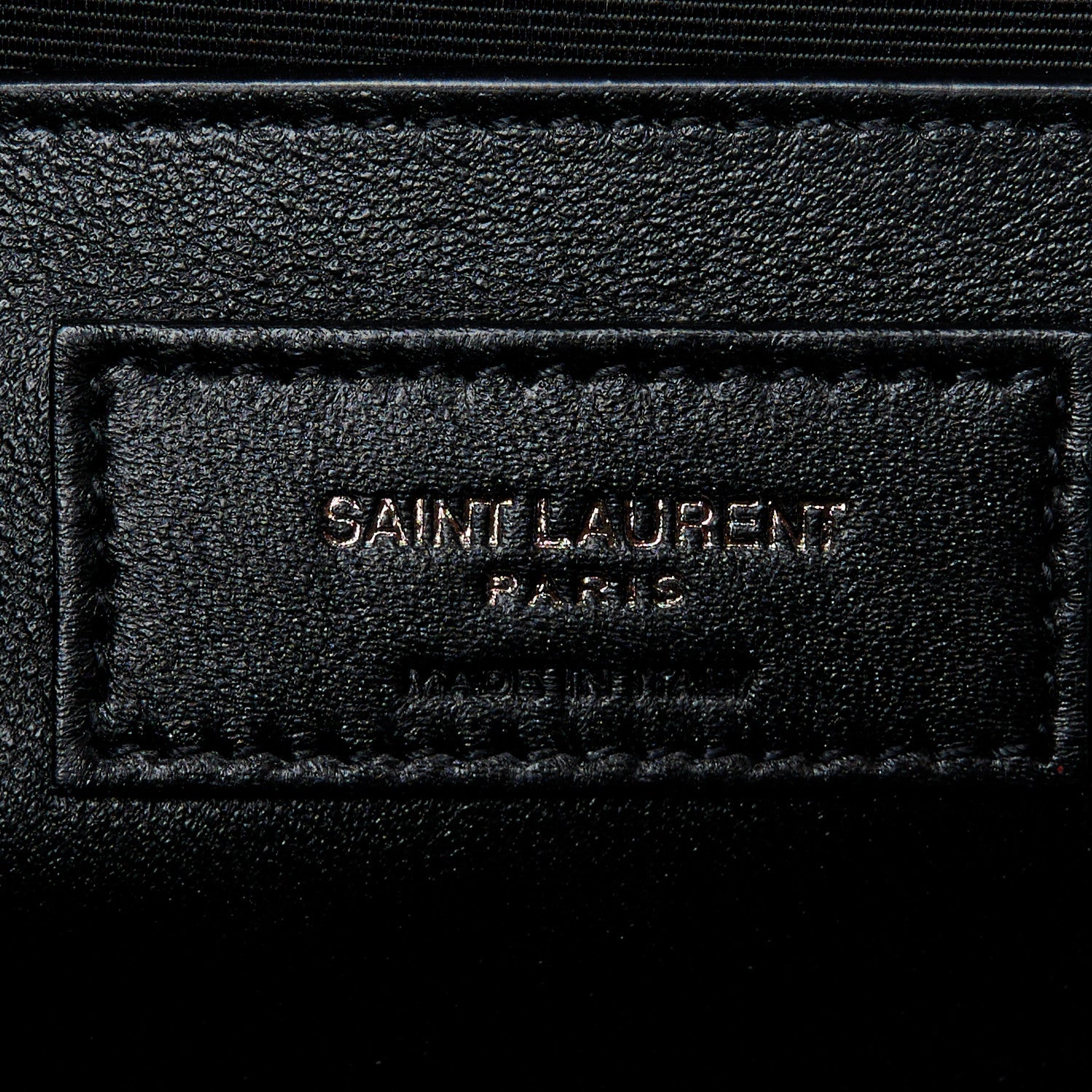 Saint Laurent Grain De Poudre Textured Mixed Matelasse Triquilt Medium Monogram Monochrome Satchel Black 7 of 11