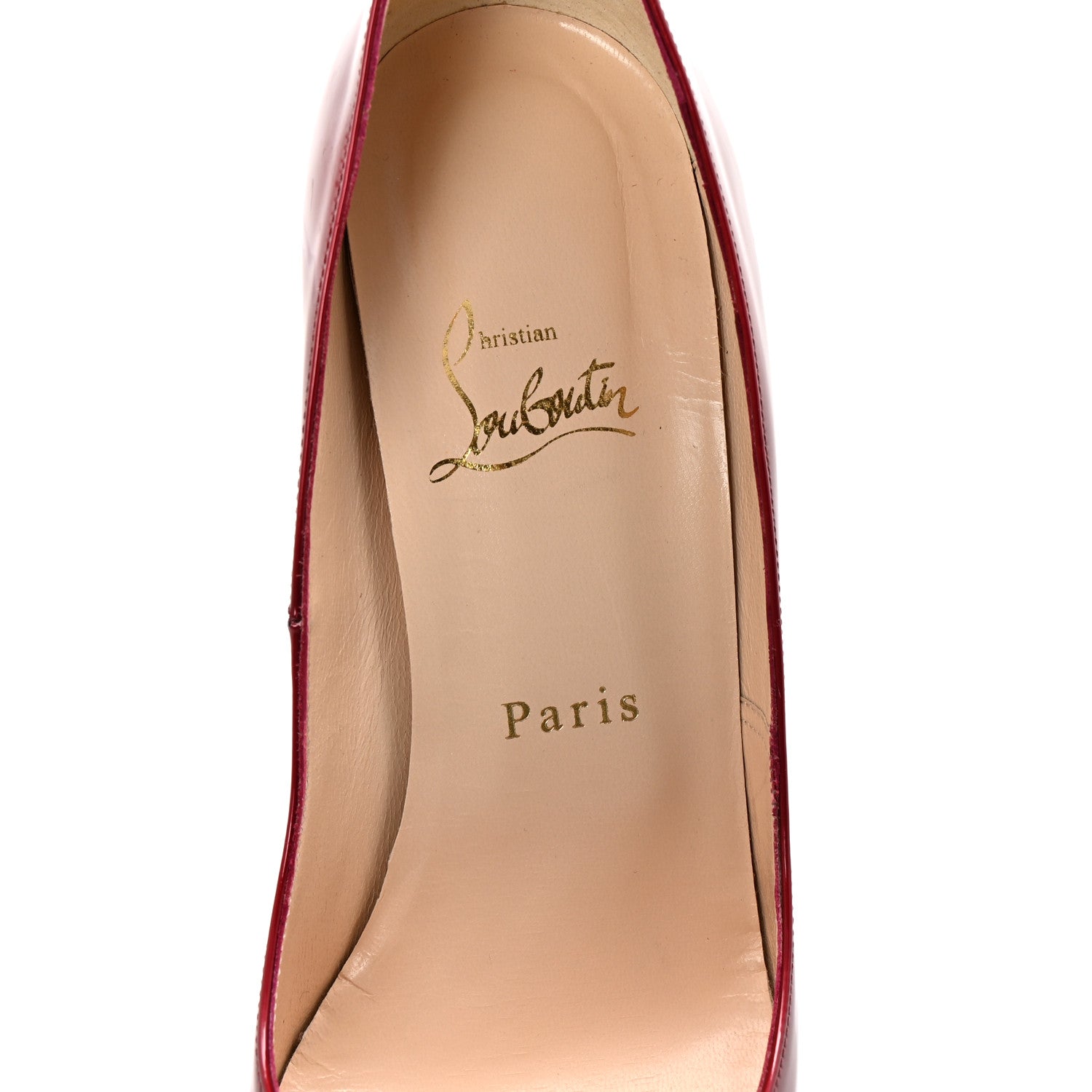 Christian Louboutin Patent You You 100 Pumps 38.5 Rouge 8 of 8