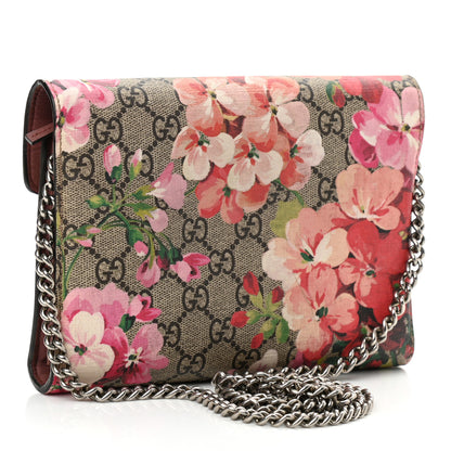 Gucci GG Supreme Monogram Blooms Mini Dionysus Chain Wallet Beige Multicolor Dry Rose 5 of 20