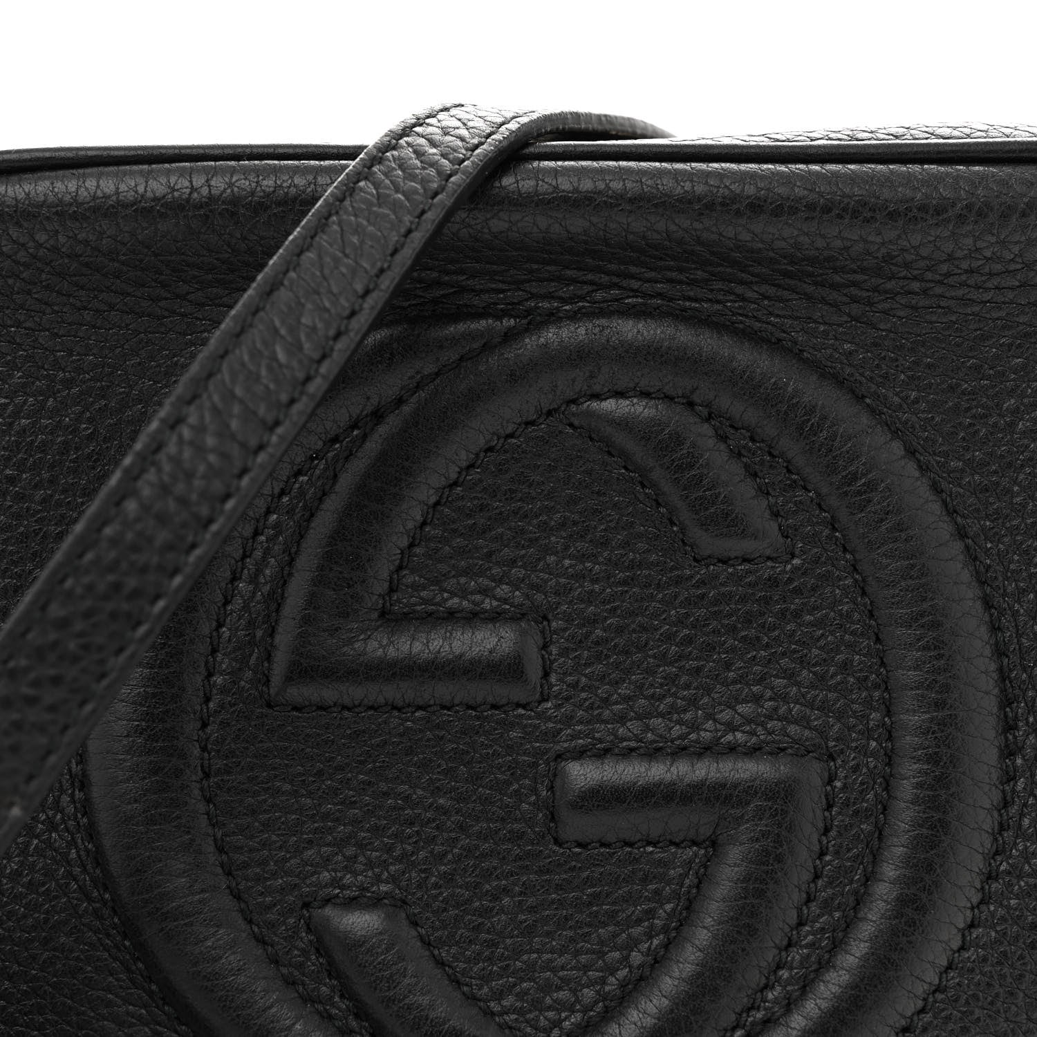 Gucci Pebbled Calfskin Small Soho Disco Bag Black 8 of 16