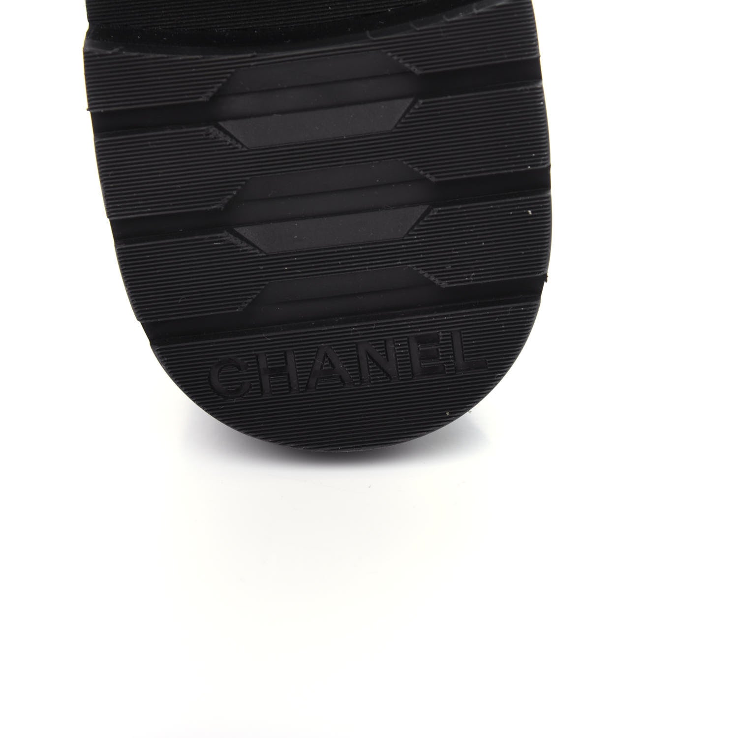 Chanel Shiny Goatskin Calfskin Quilted Lace Up Combat Boots 38 Black 9 of 10