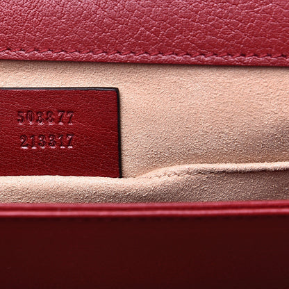 Gucci Suede Calfskin Web Small Ophidia Chain Shoulder Bag New Blue Romantic Cherry 7 of 13