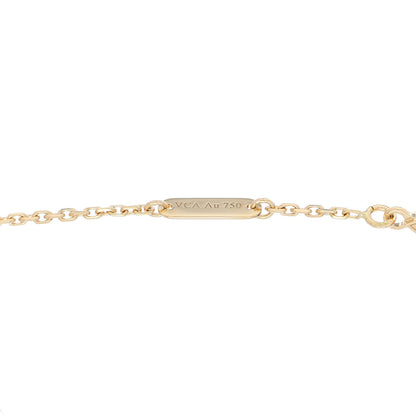 Van Cleef & Arpels 18K Yellow Gold Mother of Pearl Vintage Alhambra Pendant Necklace 4 of 5