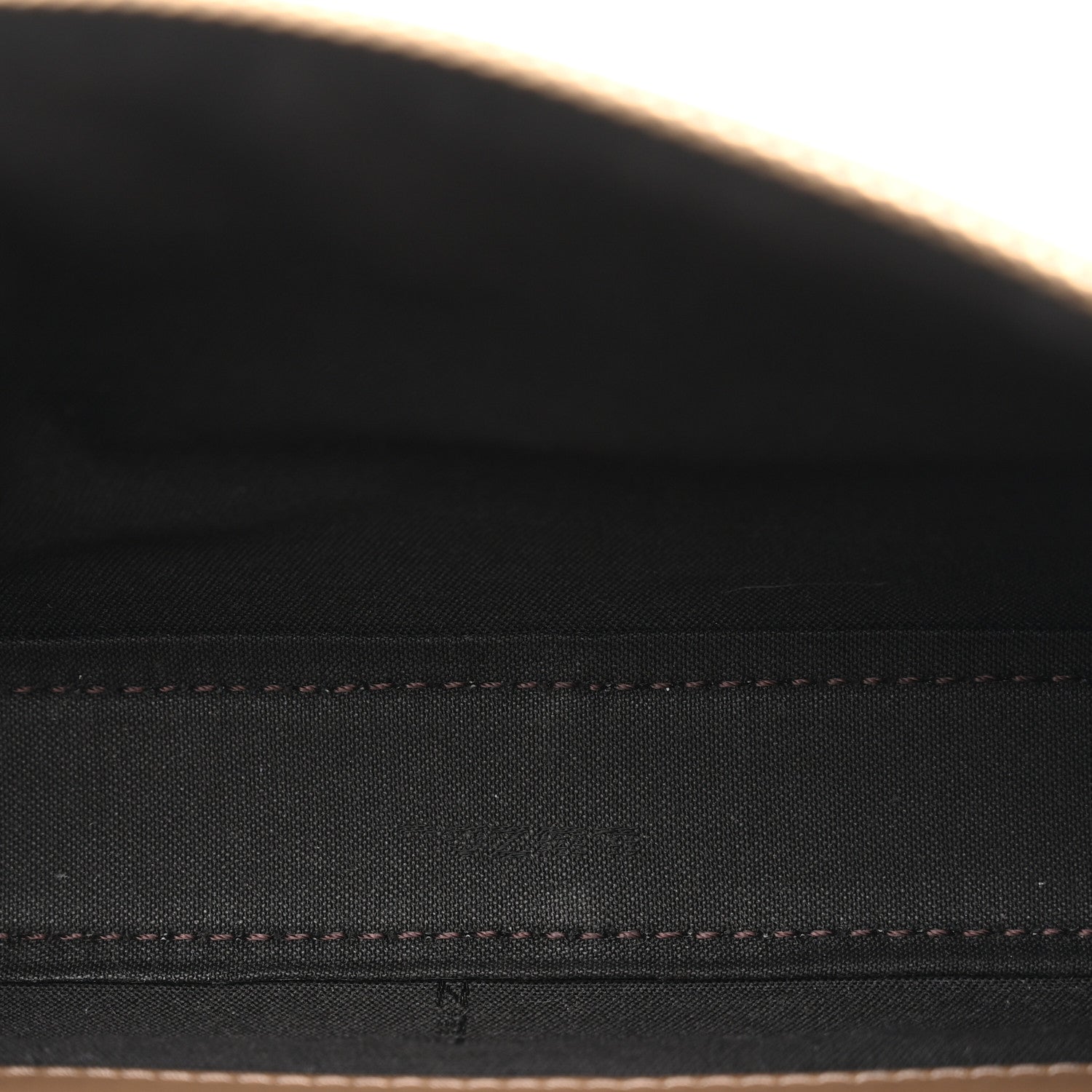 Fendi Fabric Jacquard Vitello Grace FF 1974 Baguette Pouch Tobacco Moro Sand 5 of 10