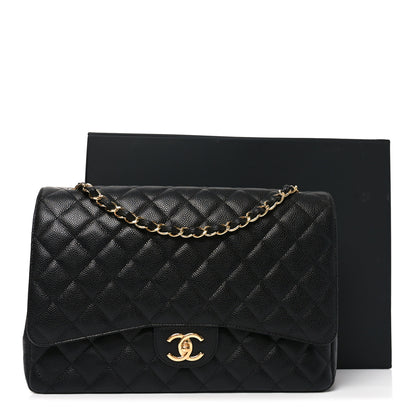 Chanel Caviar Quilted Maxi Double Flap Black 11 of 11