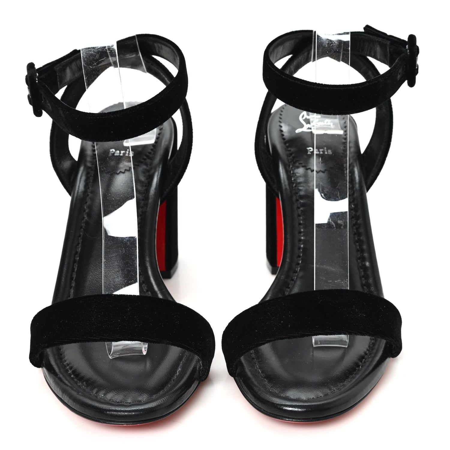 Christian Louboutin Veau Velours Miss Sabina 85 Sandals 41 Black 3 of 9