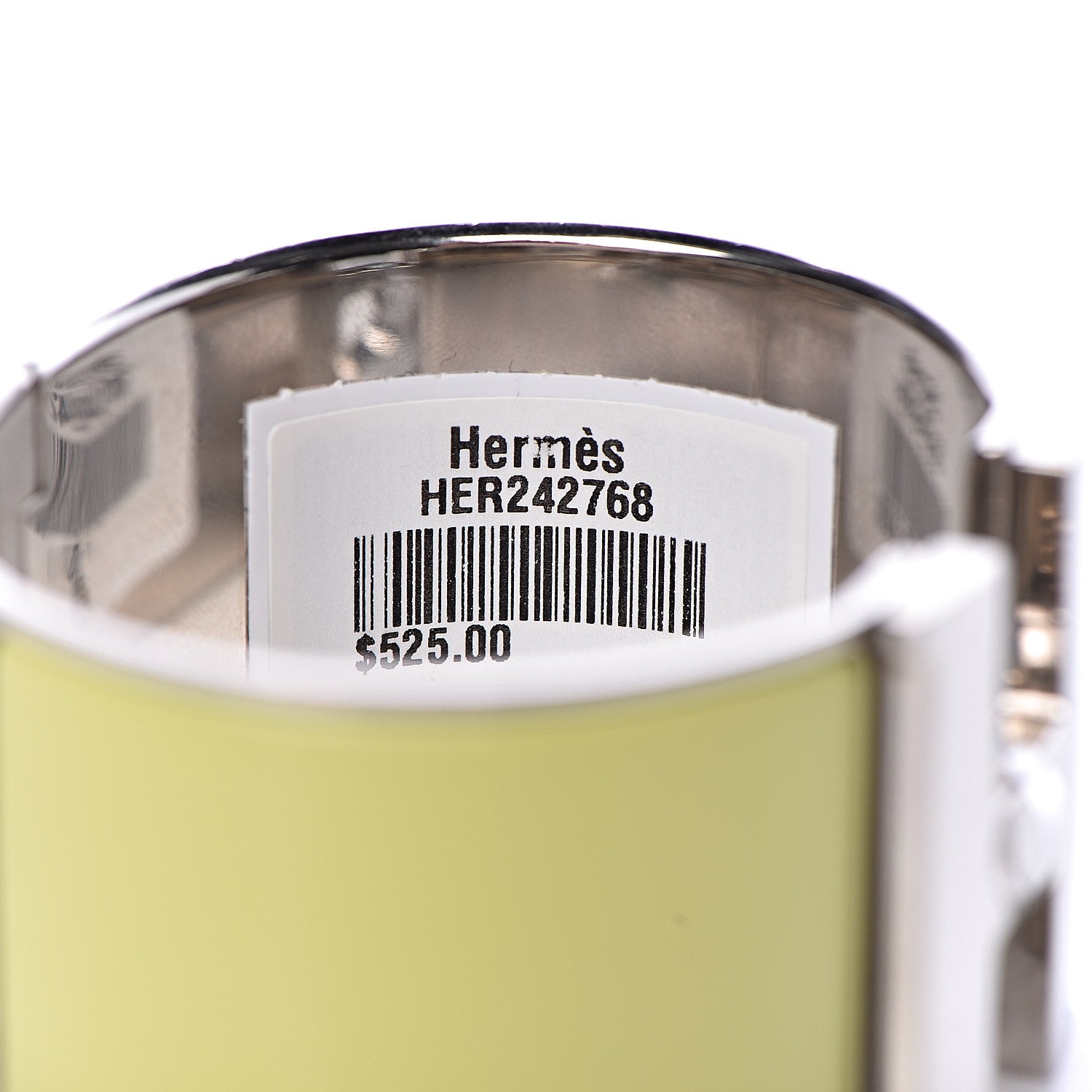 Hermes Enamel Extra Wide Clic Clac H Bracelet GM Soufre 5 of 5