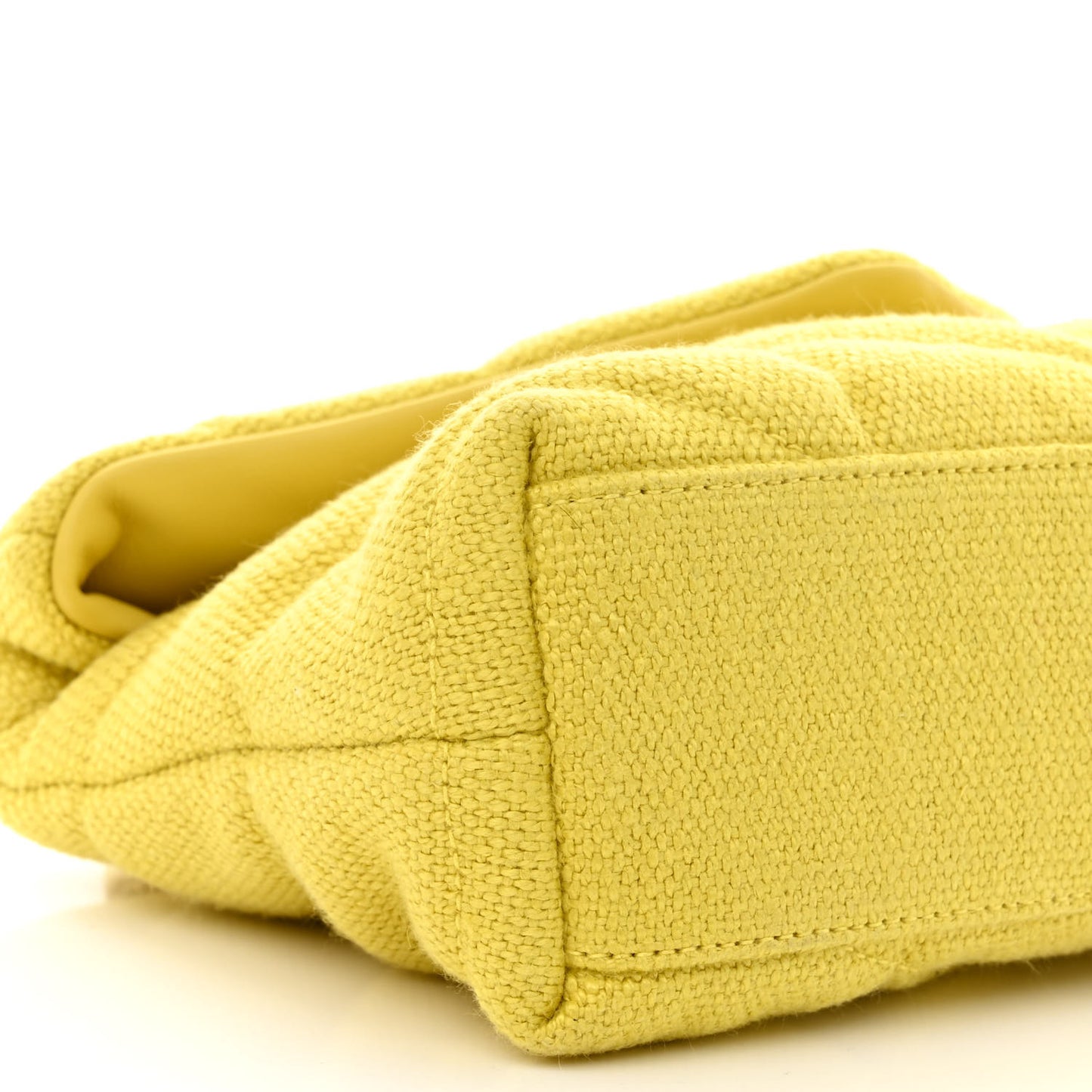 Canvas Quilted Toy Loulou Puffer Monogram Chain Satchel Jaune Citron