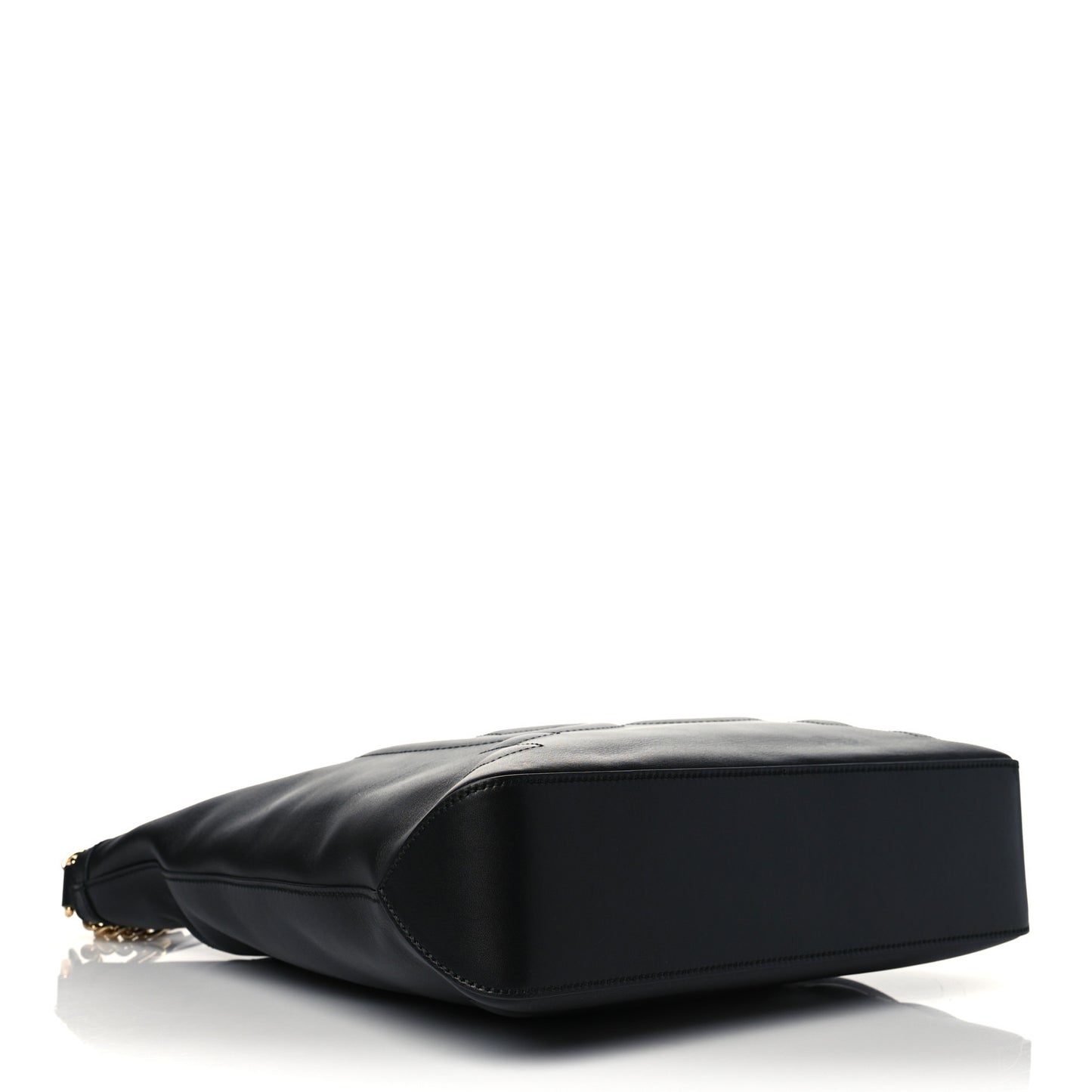 Apollo Calfskin GG Dadini Embroidered Chain Hobo Black