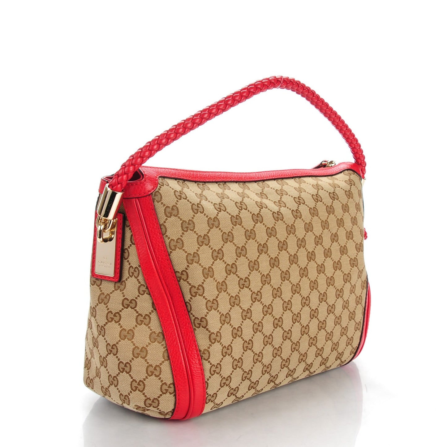 Monogram Medium Bella Hobo Red