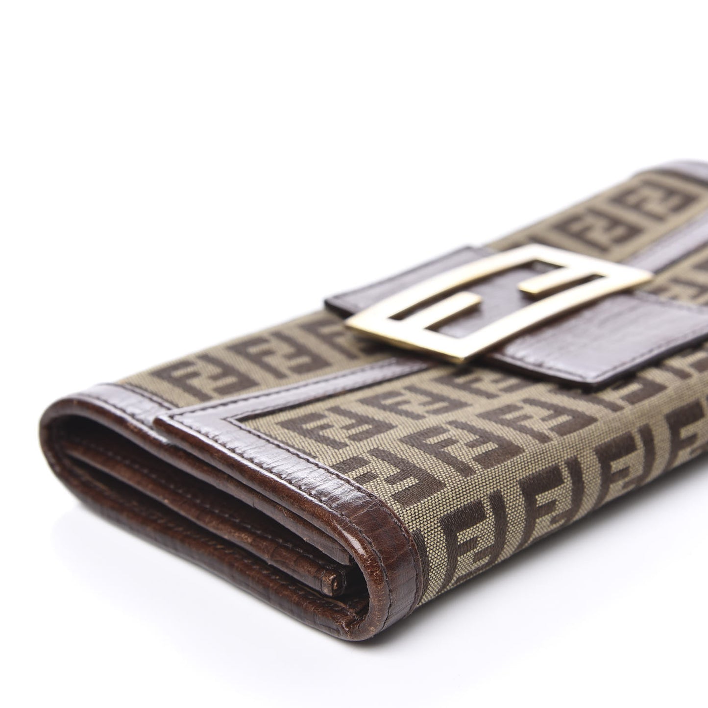 Zucchino Vitello Continental Wallet Mogano Panna Bruciato