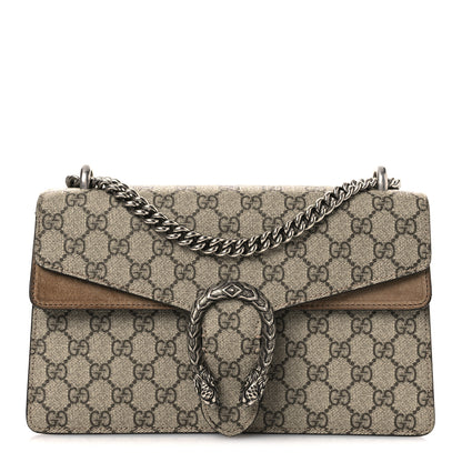 Gucci GG Supreme Monogram Small Dionysus Shoulder Bag Taupe Taupe 1 of 13