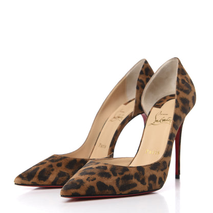 Christian Louboutin Tissu Leopardino Iriza 100 Pumps 38.5 Brown 3 of 9