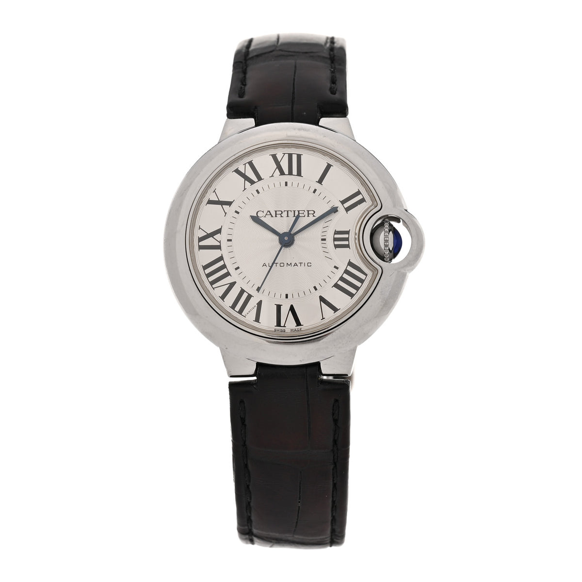 Cartier Stainless Steel Alligator 33mm Ballon Bleu De Cartier Automatic Watch 1 of 5