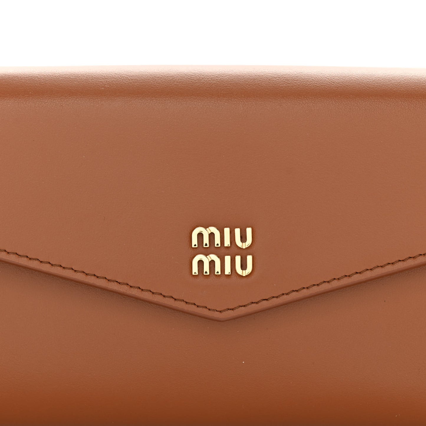 Nappa Wallet On Strap Cognac Orange