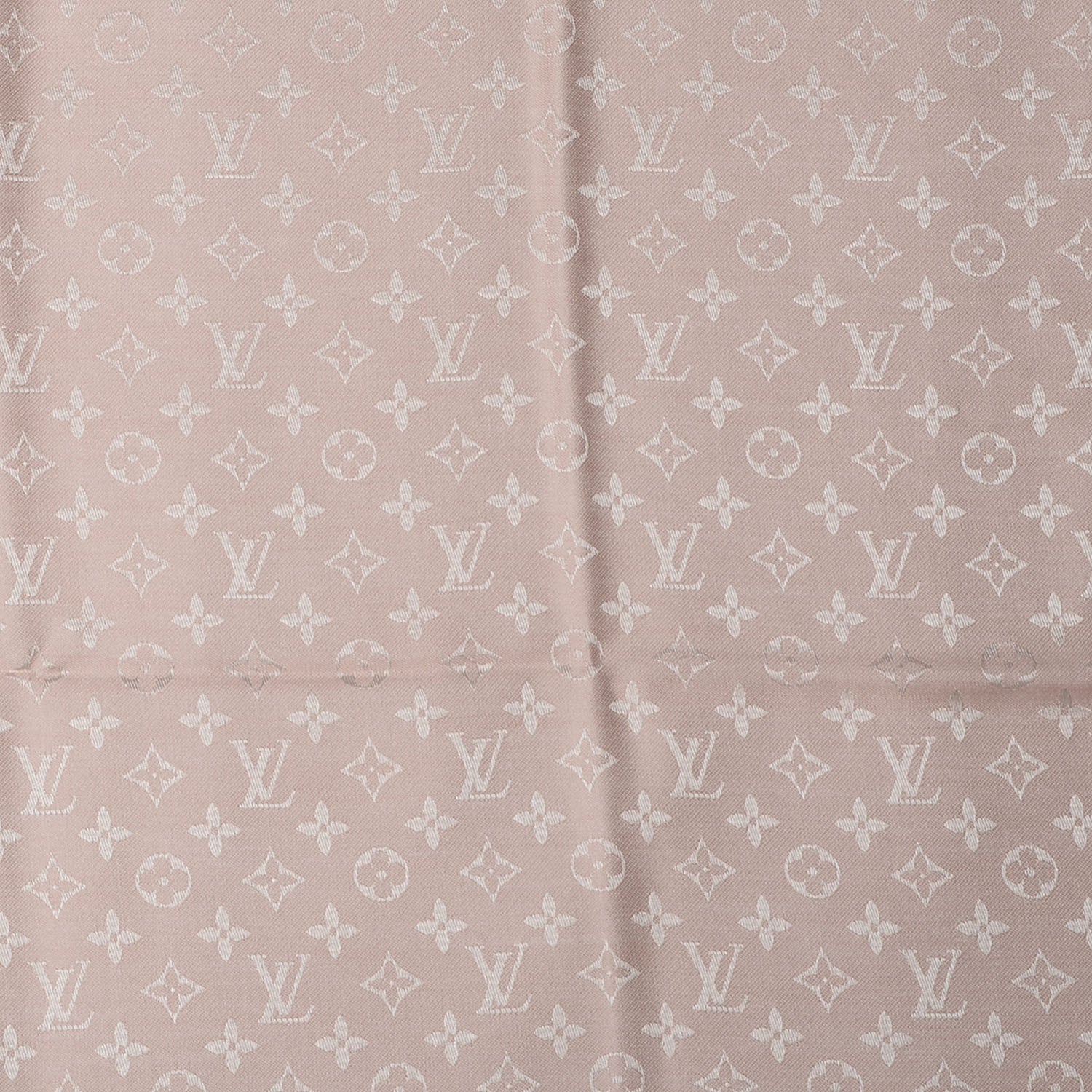 Louis Vuitton Silk Wool Monogram Denim Shawl Rose 1 of 5