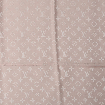 Louis Vuitton Silk Wool Monogram Denim Shawl Rose 1 of 5