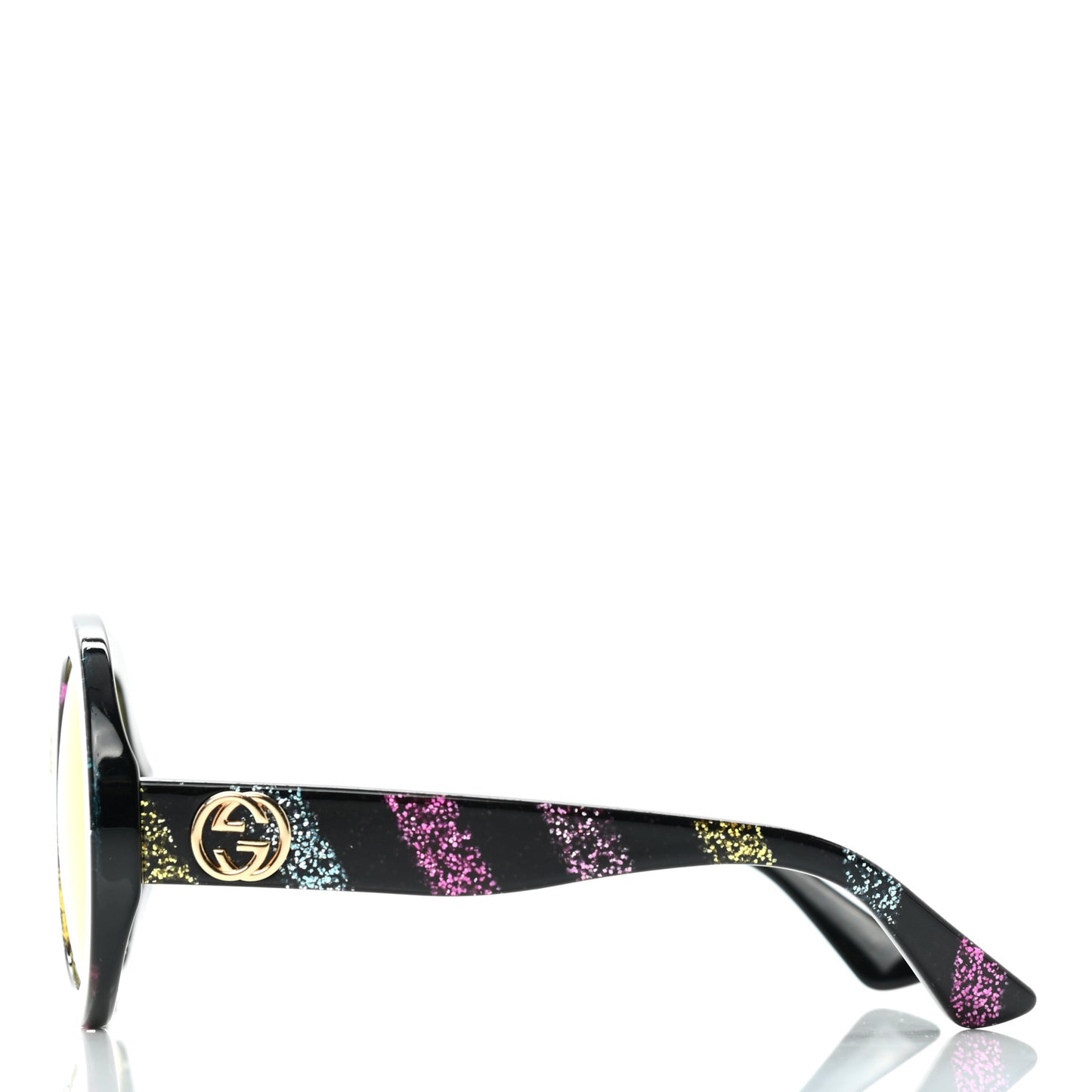 Acetate Round Glitter GG0319S Sunglasses Rainbow