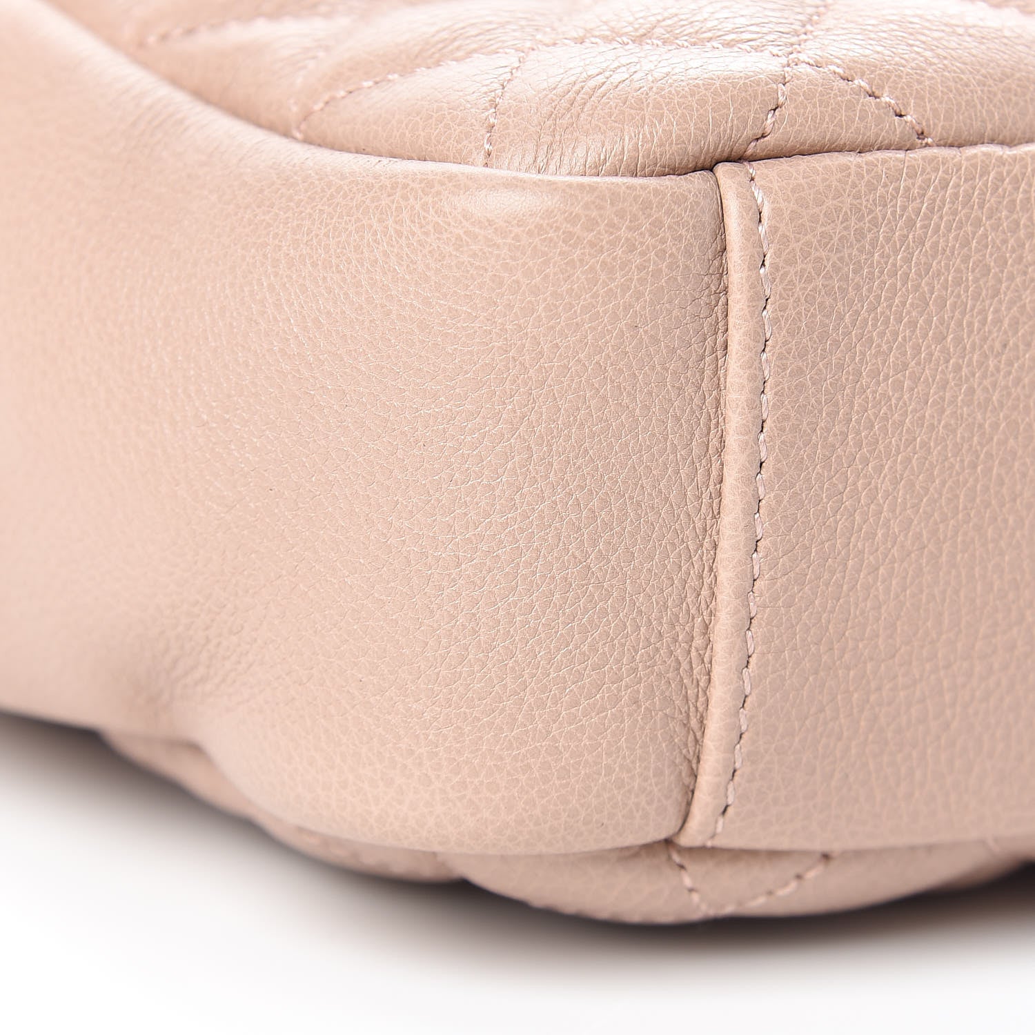 Saint Laurent Grained Calfskin Medium Triquilt College Monogram Satchel Rose 10 of 11
