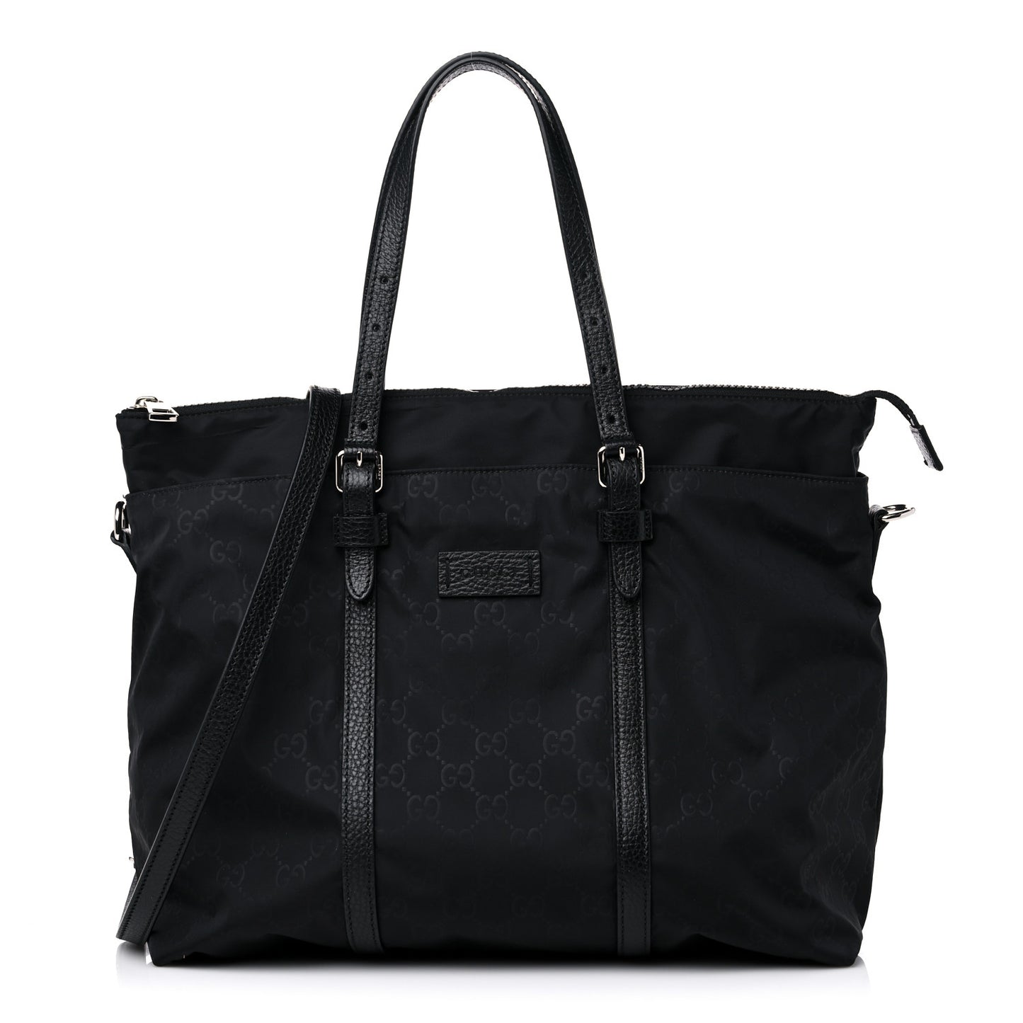 Nylon Monogram Tote Black