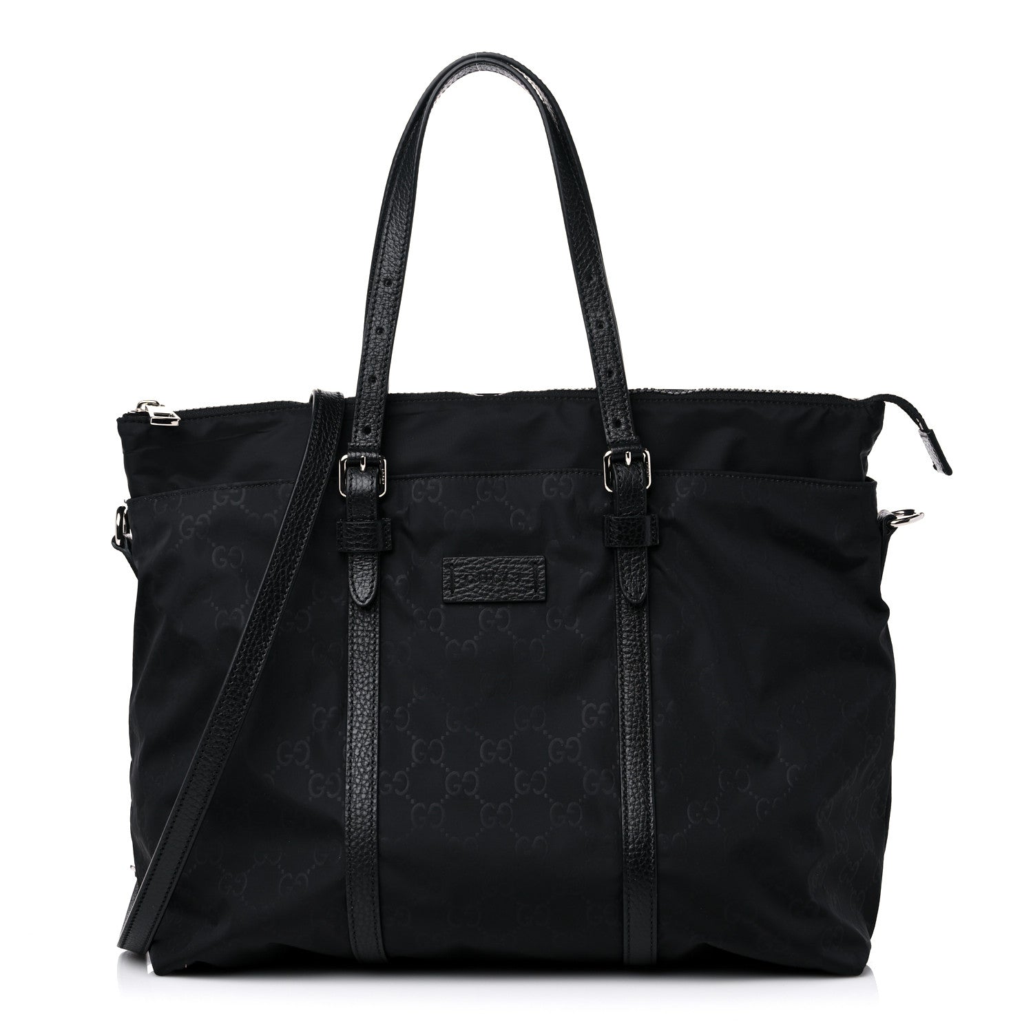 Gucci Nylon Monogram Tote Black 1 of 10