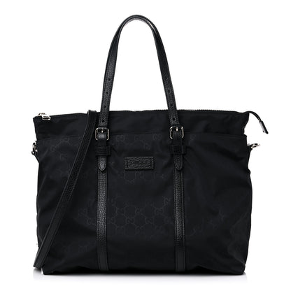 Gucci Nylon Monogram Tote Black 1 of 10