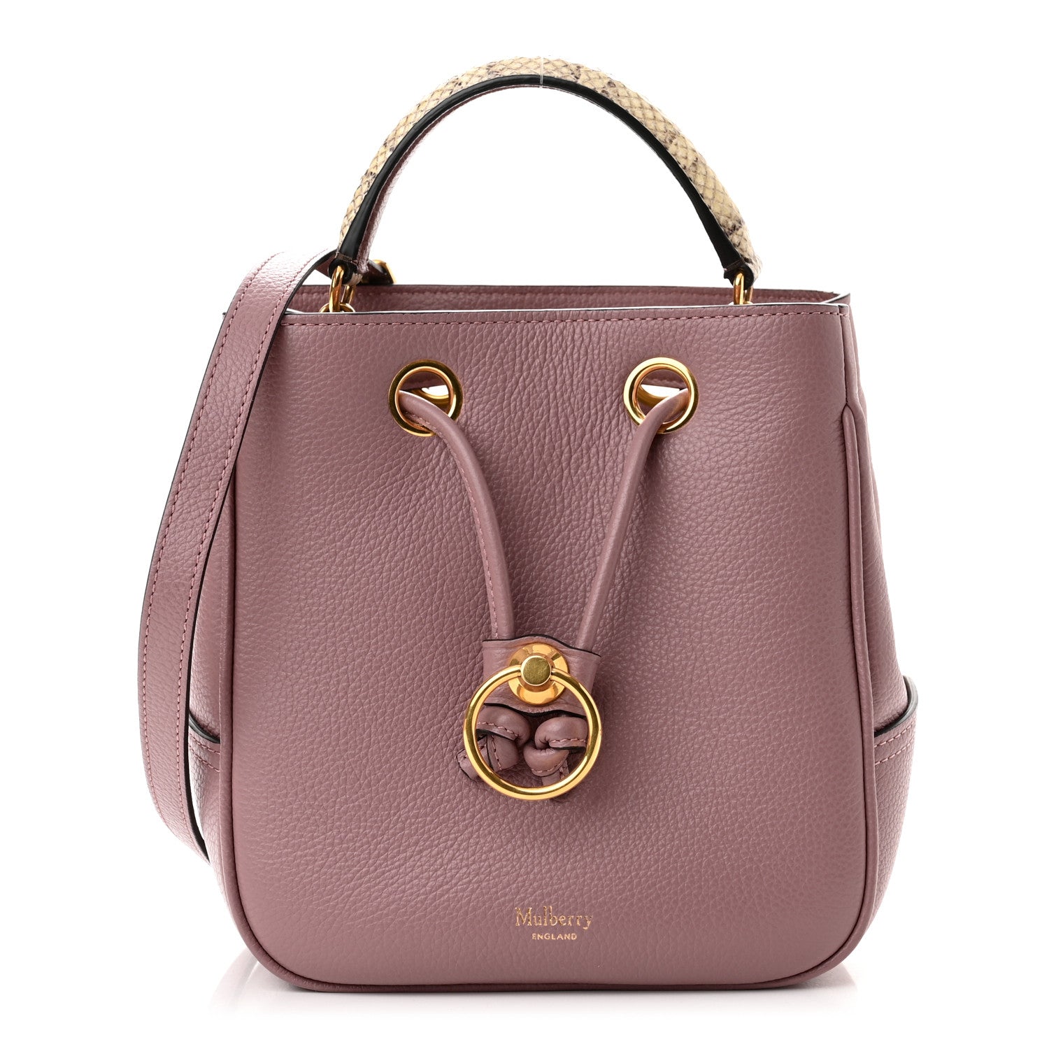 Mulberry Small Classic Grain Ayers Small Hampstead Mocha Rose 1 of 7