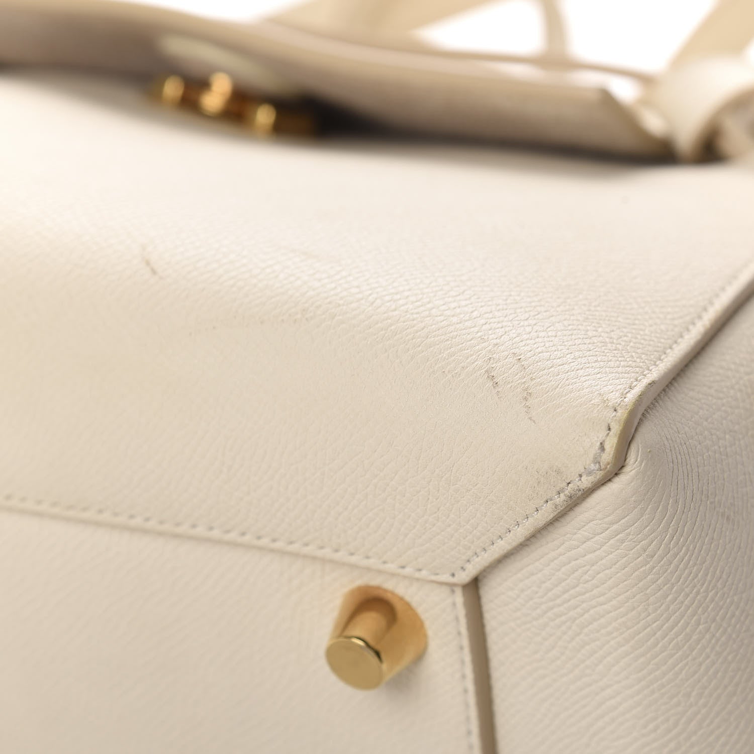 Celine Grained Calfskin Mini Belt Bag White 11 of 13