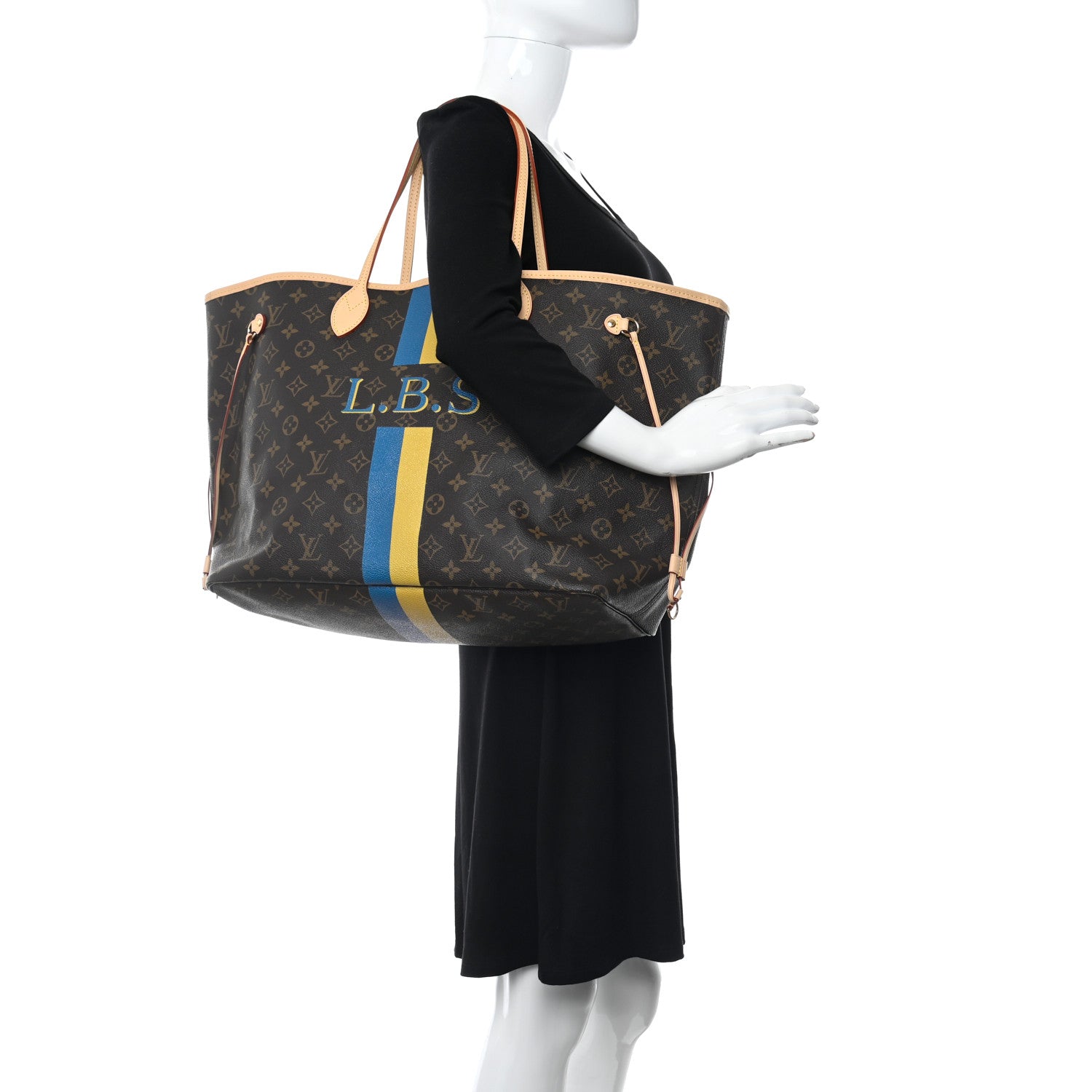 Louis Vuitton Monogram My LV Heritage Neverfull GM White Bleu Clair 2 of 9