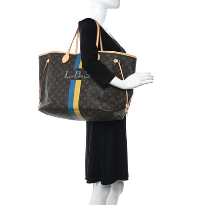 Louis Vuitton Monogram My LV Heritage Neverfull GM White Bleu Clair 2 of 9