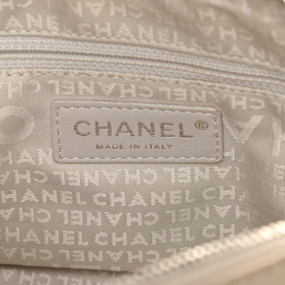 Chanel Lambskin Quilted Bowler Flap Shoulder Bag White 6 of 19