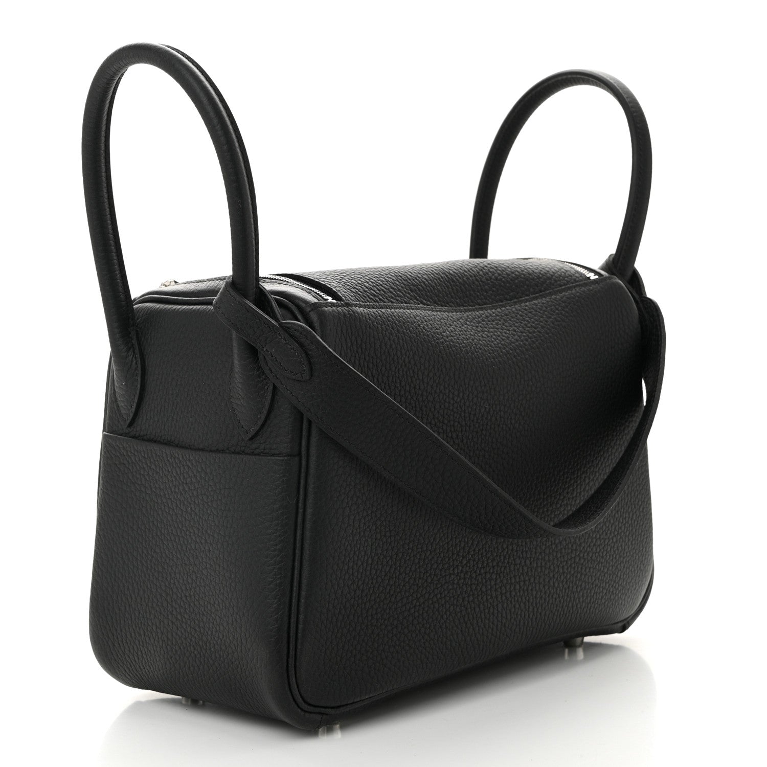 Hermes Taurillon Clemence Lindy 26 Black 3 of 10