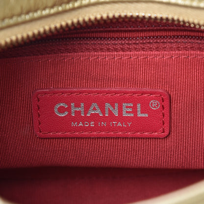 Chanel Metallic Aged Calfskin Quilted Small Gabrielle Hobo Gold 6 of 13