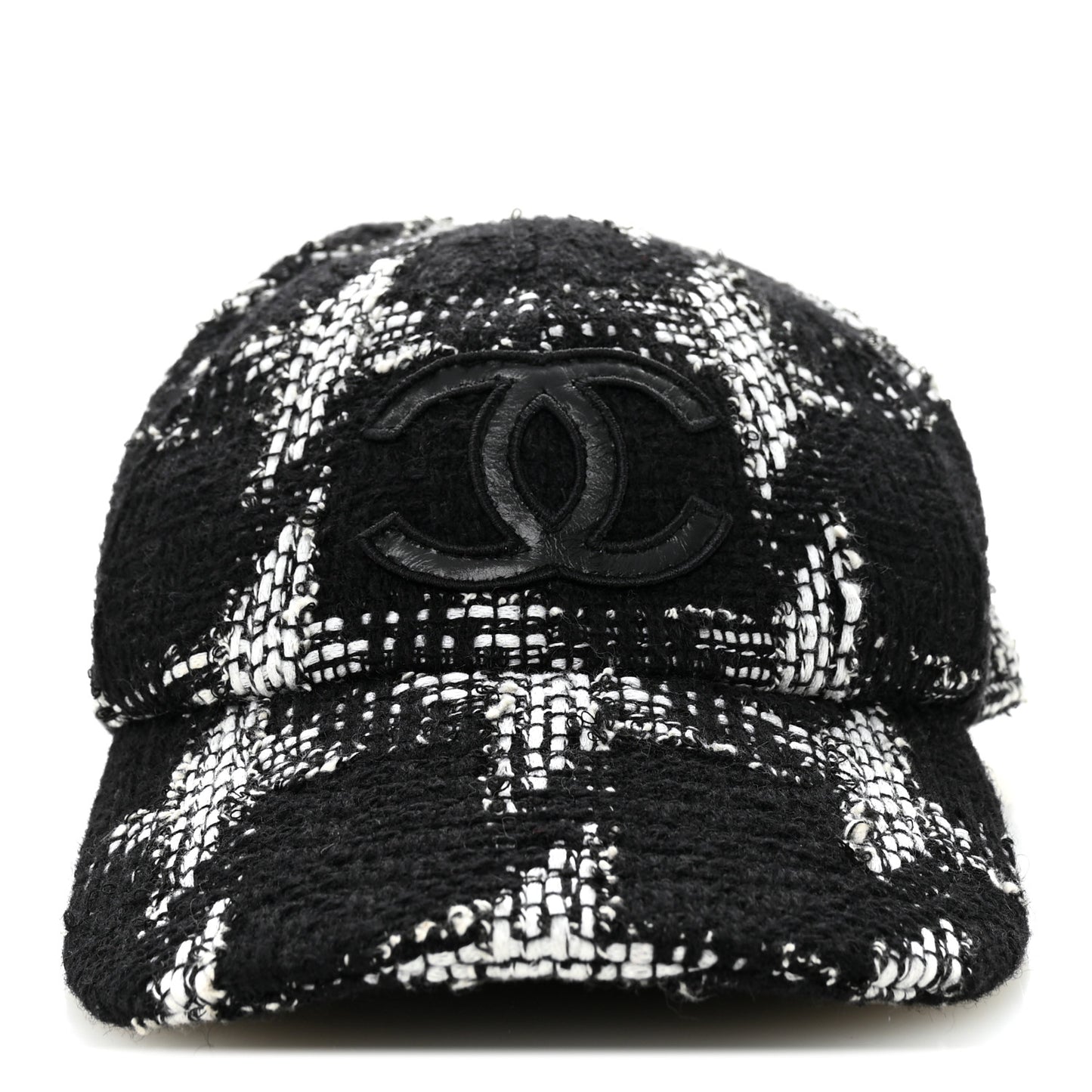 Tweed Cap Hat L  Black White