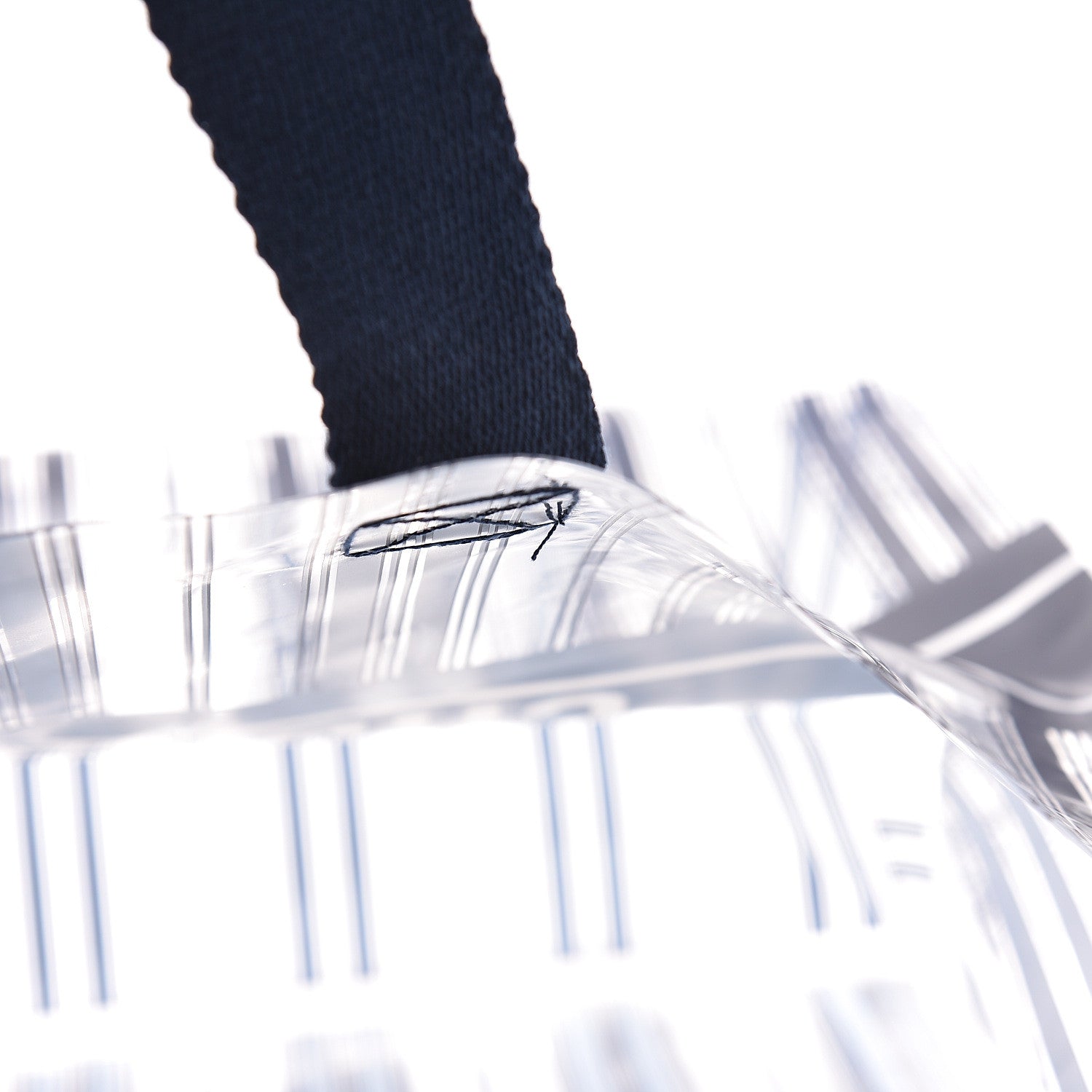 Christian Dior Plastic Dioriviera Tote Navy 9 of 10