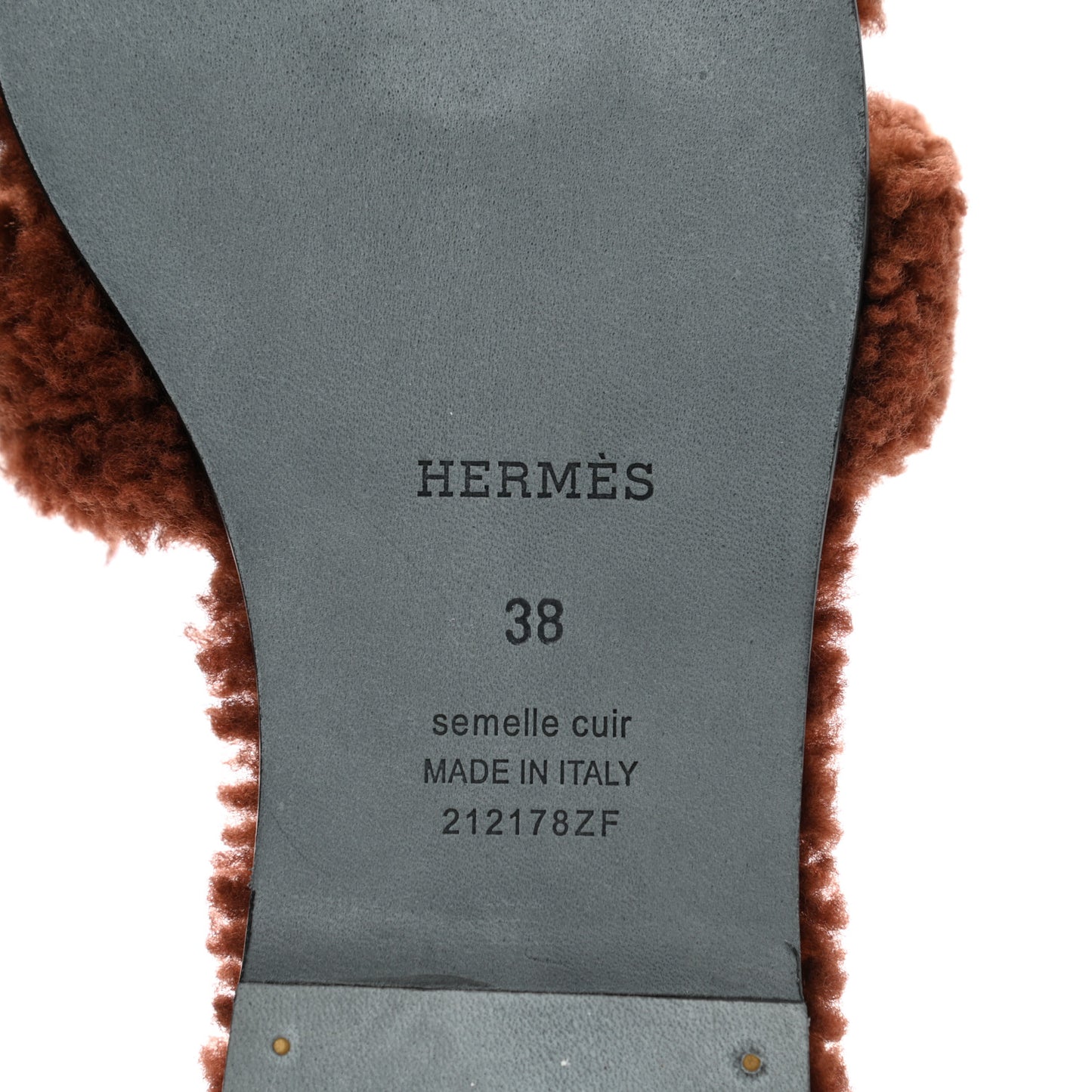 Woolskin Oran Sandals 38 Cognac