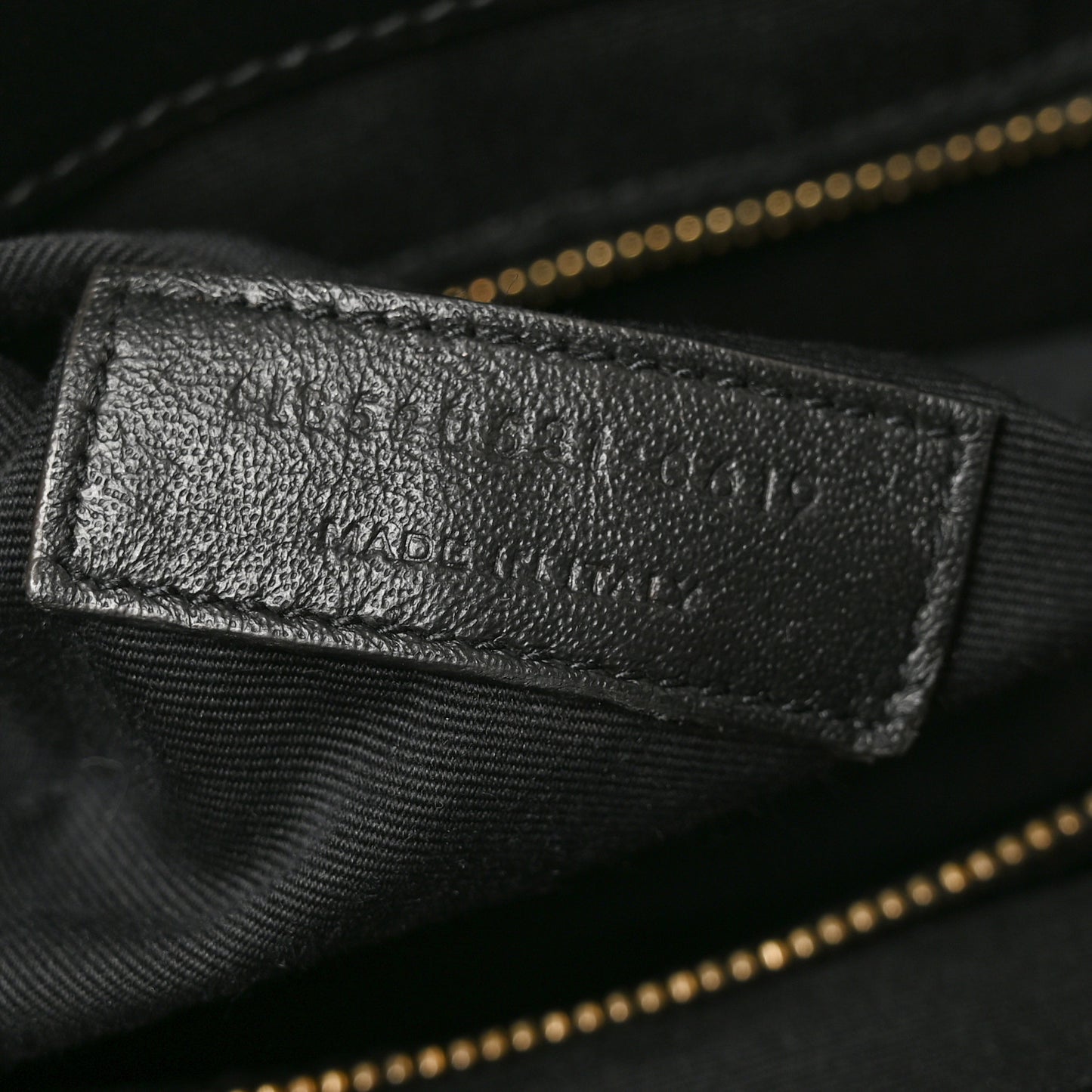 Calfskin Y Quilted Monogram Large Loulou Shopper Black