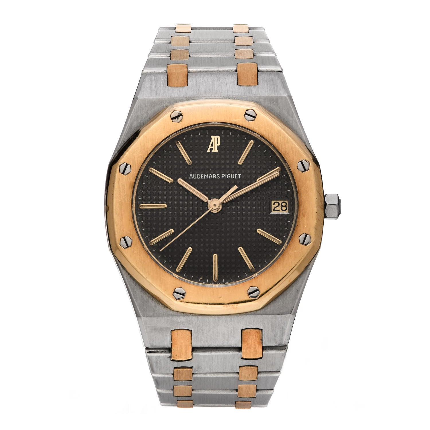 Audemars Piguet Stainless Steel 18K Yellow Gold 36mm Royal Oak Quartz Watch Grey 14790SA 1 of 4