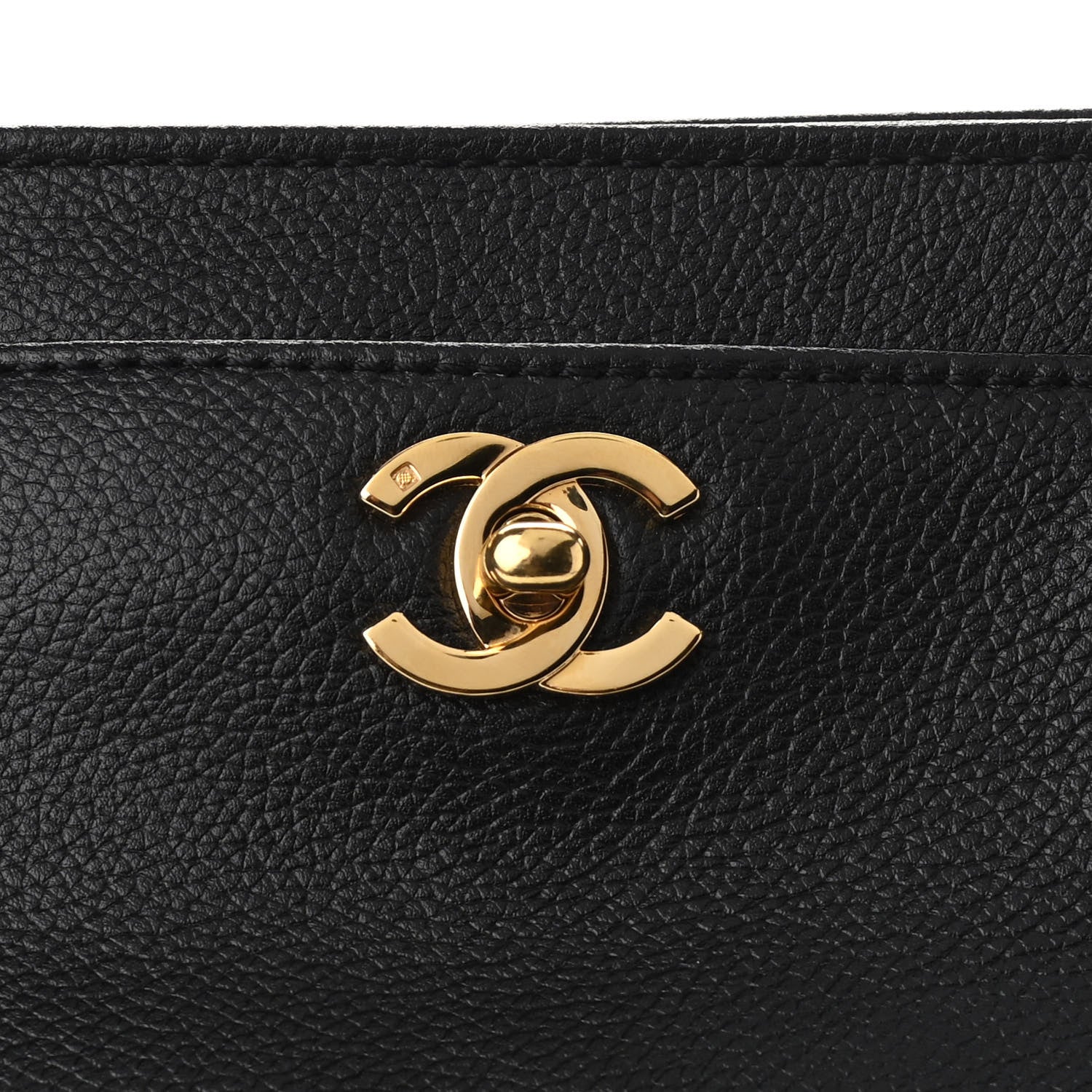 Chanel Calfskin Cerf Executive Shopper Tote Black 8 of 14