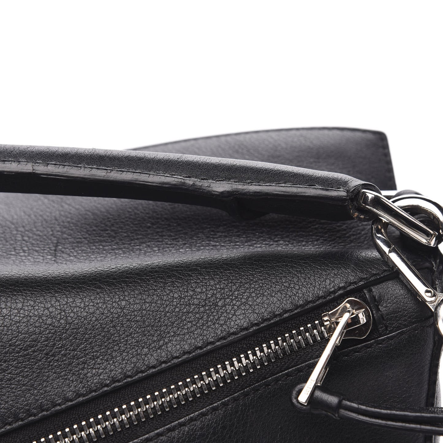 Calfskin Small Puzzle Bag Black