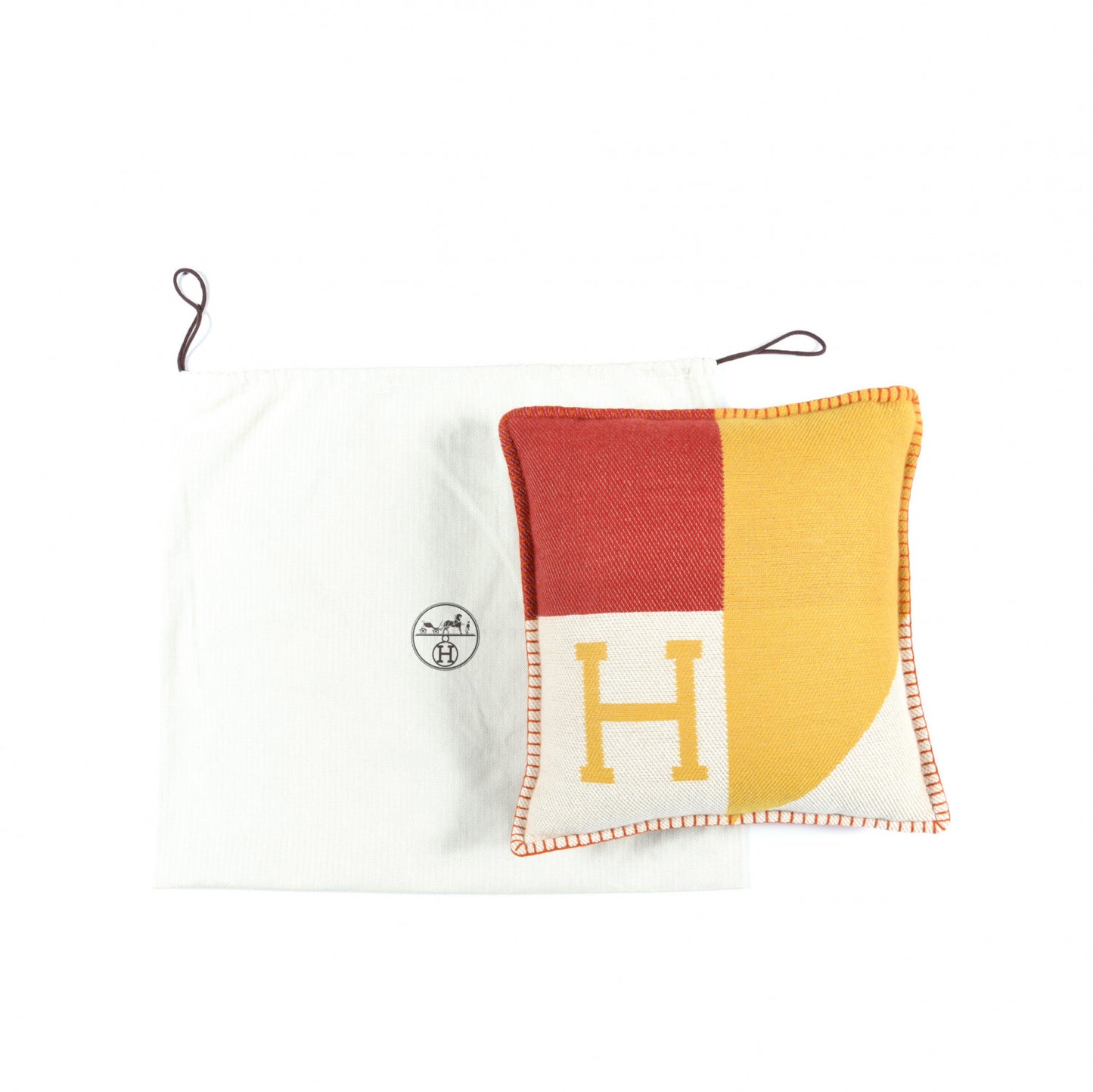 Cashmere H Drapeau Pillow Fuchsia Orange