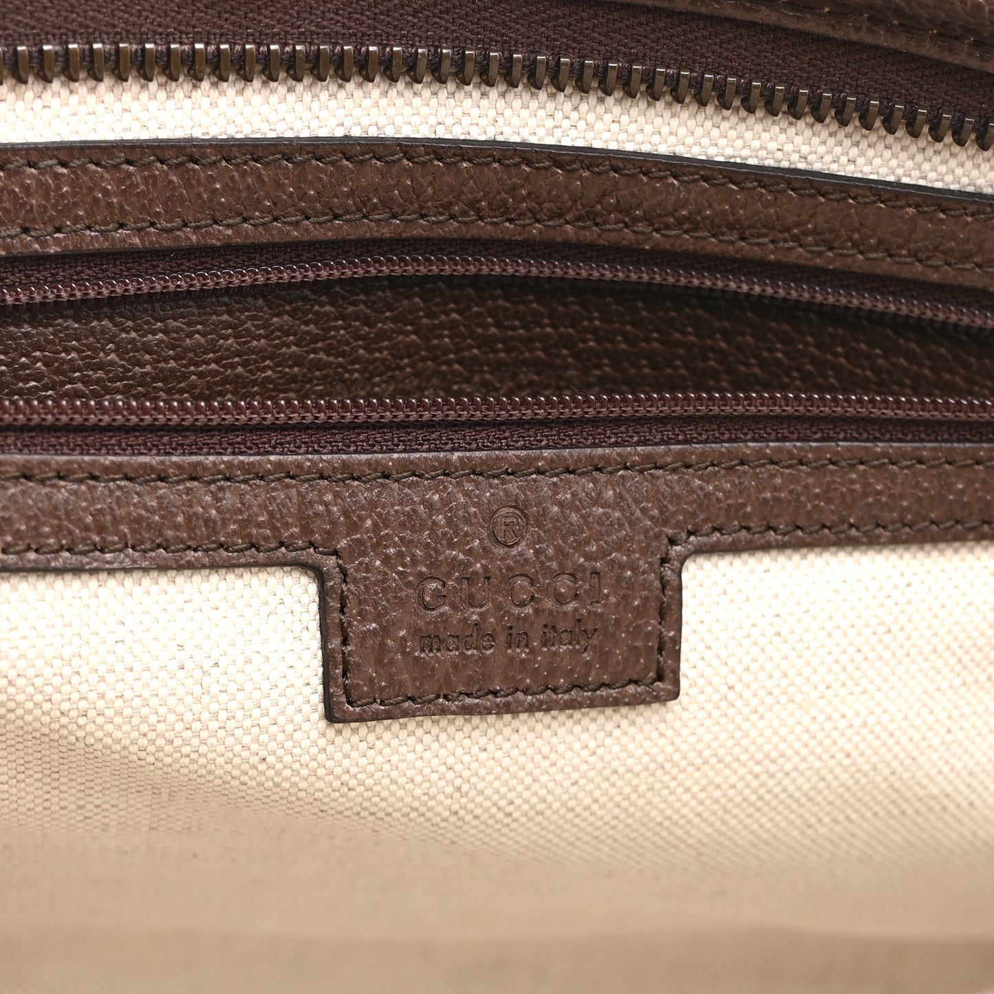 GG Supreme Monogram Web Ophidia GG Toiletry Case Beige New Acero