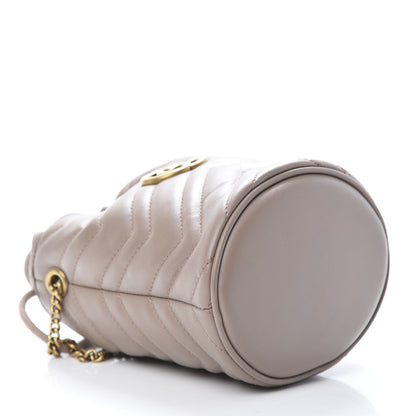 Gucci Calfskin Matelasse Mini GG Marmont 2.0 Bucket Bag Porcelain Rose 4 of 11