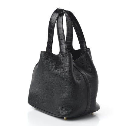 Hermes Taurillon Clemence Matte Alligator Picotin Lock Touch 22 MM Black 3 of 10